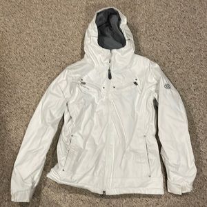 686 Snowboarding Winter Jacket White Size Medium